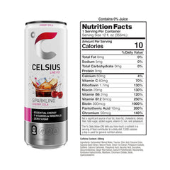 CELSIUS Sparkling Cherry Cola, Sugar Free Energy Drink, 12 Fl Oz (Pack of 12)