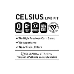 CELSIUS Sparkling Mango Lemonade, Sugar Free Energy Drink, 12 Fl Oz (Pack of 12)
